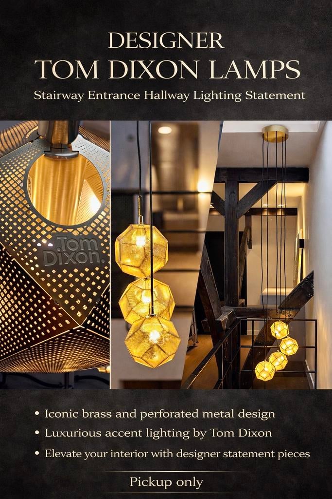 DESIGNER TOM DIXON LAMP Stairway Entrance Hallway Lighting, Ophalen of Verzenden, Zo goed als nieuw, Minder dan 50 cm