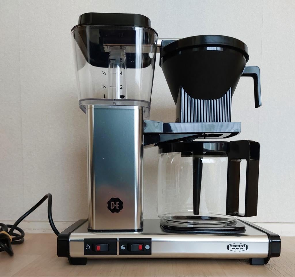 Douwe Egberts koffiezetapparaat Moccamaster zilverkleur zgan, Overige typen, Ophalen of Verzenden, Zo goed als nieuw