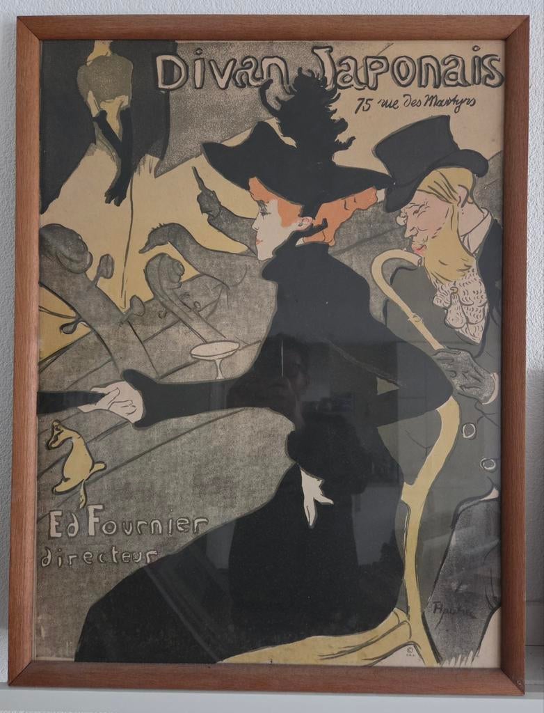 Toulouse Lautrec. Poster. Affiche. Divan Japonais., Antiek en Kunst, Kunst | Litho's en Zeefdrukken, Ophalen of Verzenden