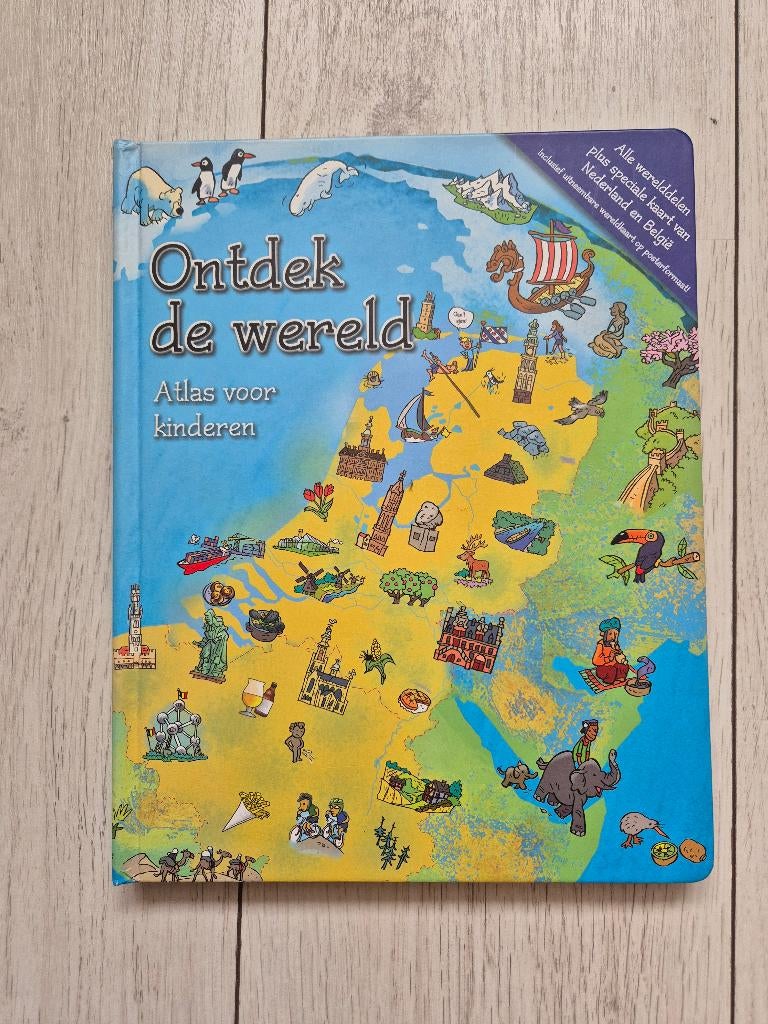 Ontdek de wereld - atlas voor kinderen, Boeken, Ophalen of Verzenden, Zo goed als nieuw, Non-fictie