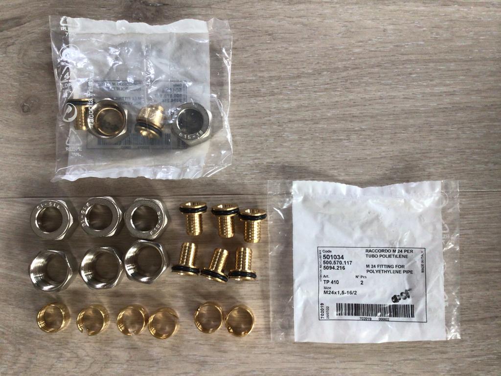 Onderdelen radiatoren…klemkoppeling Pro ventiel…16mm…nieuw…, Minder dan 30 cm, Overige typen, Minder dan 60 cm, Ophalen of Verzenden