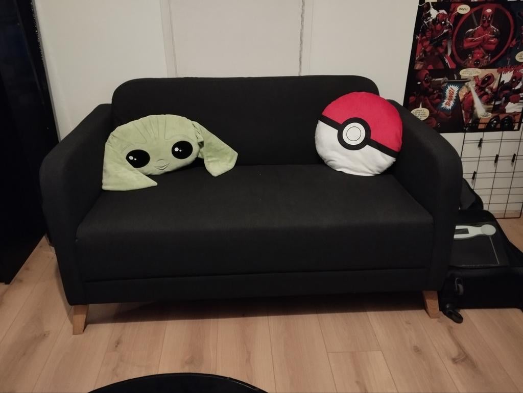 ikea bank linanäs, Huis en Inrichting, Ophalen, Tweepersoons, Zo goed als nieuw, Rechte bank