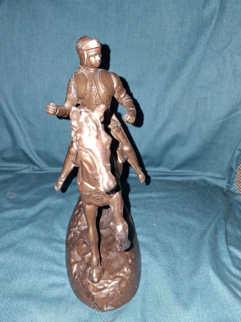 Bronzen beeld van ridder te paard, Ophalen of Verzenden