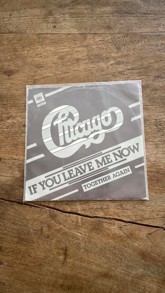 Chicago - If you leave me now, Cd's en Dvd's, Vinyl Singles, 7 inch, Single, Ophalen of Verzenden, Zo goed als nieuw