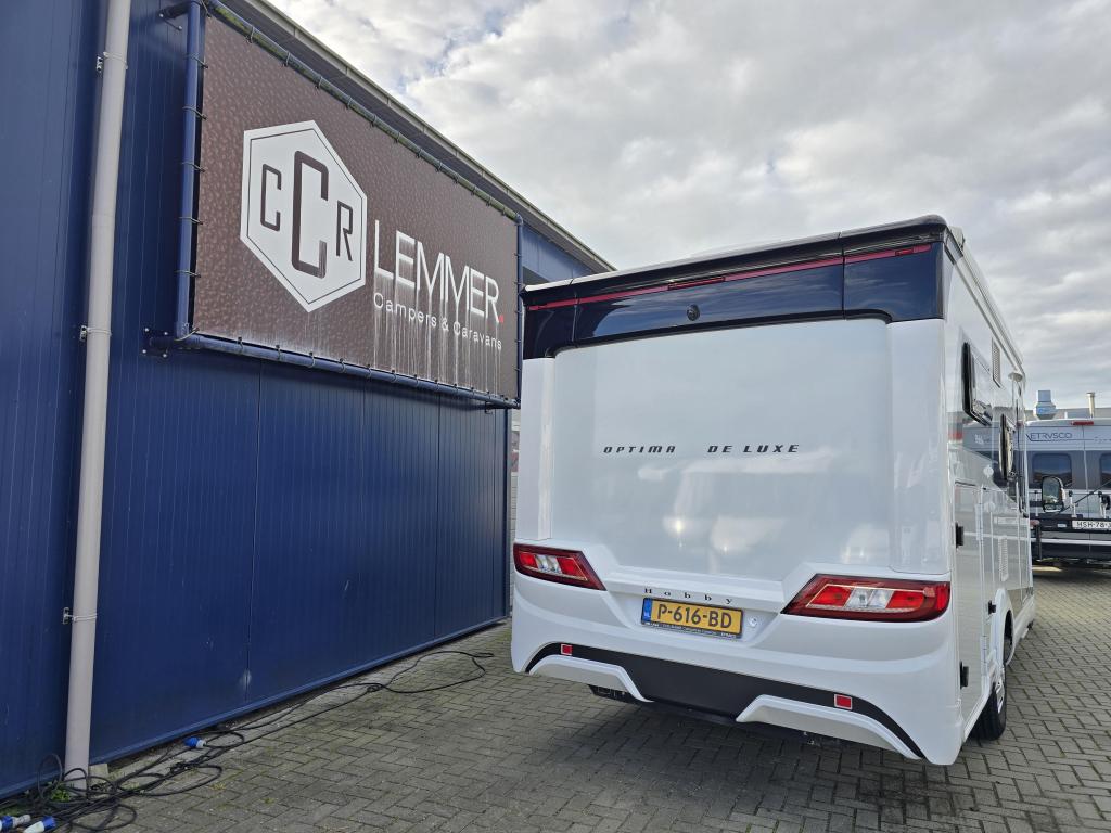 Hobby Optima De Luxe 65 GE Airco + zonnepanelen, Caravans en Kamperen, Campers, Ringverwarming, Fiat, Hobby, Bedrijf