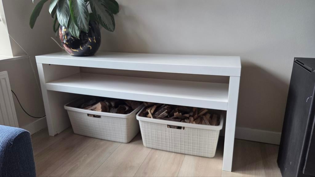 Dressoir Sidetabel IKEA Lack, Met plank(en), Kunststof, Gebruikt, 100 tot 150 cm