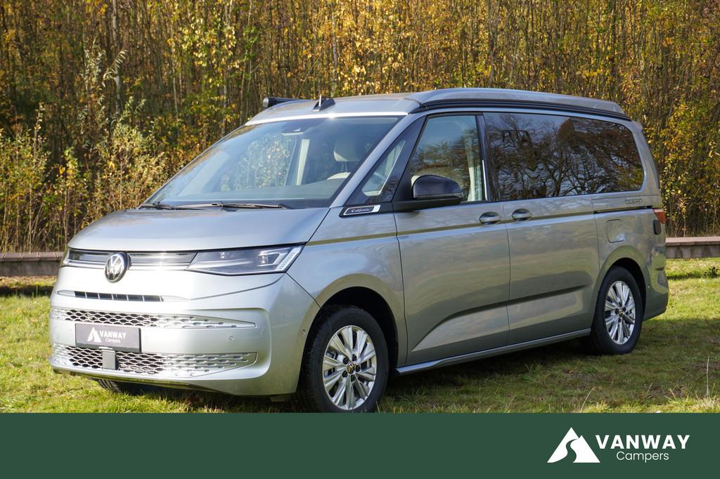 Volkswagen California Ocean T7 245PK Automaat PHEV 4x4 Apple, Caravans en Kamperen, Automaat, Buscamper of Camperbus, Volkswagen