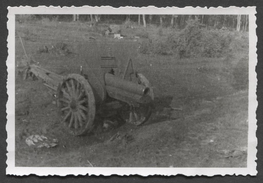 WOII foto: Veroverde Russische artillerie, Verzenden, Landmacht, Duitsland, Foto of Poster