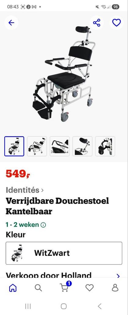 Douche/ po stoel, Diversen, Ophalen