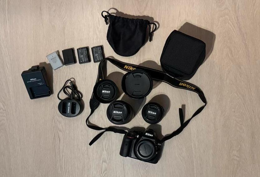 Complete Nikon set, zie beschrijving, Ophalen, Spiegelreflex, Zo goed als nieuw, Nikon
