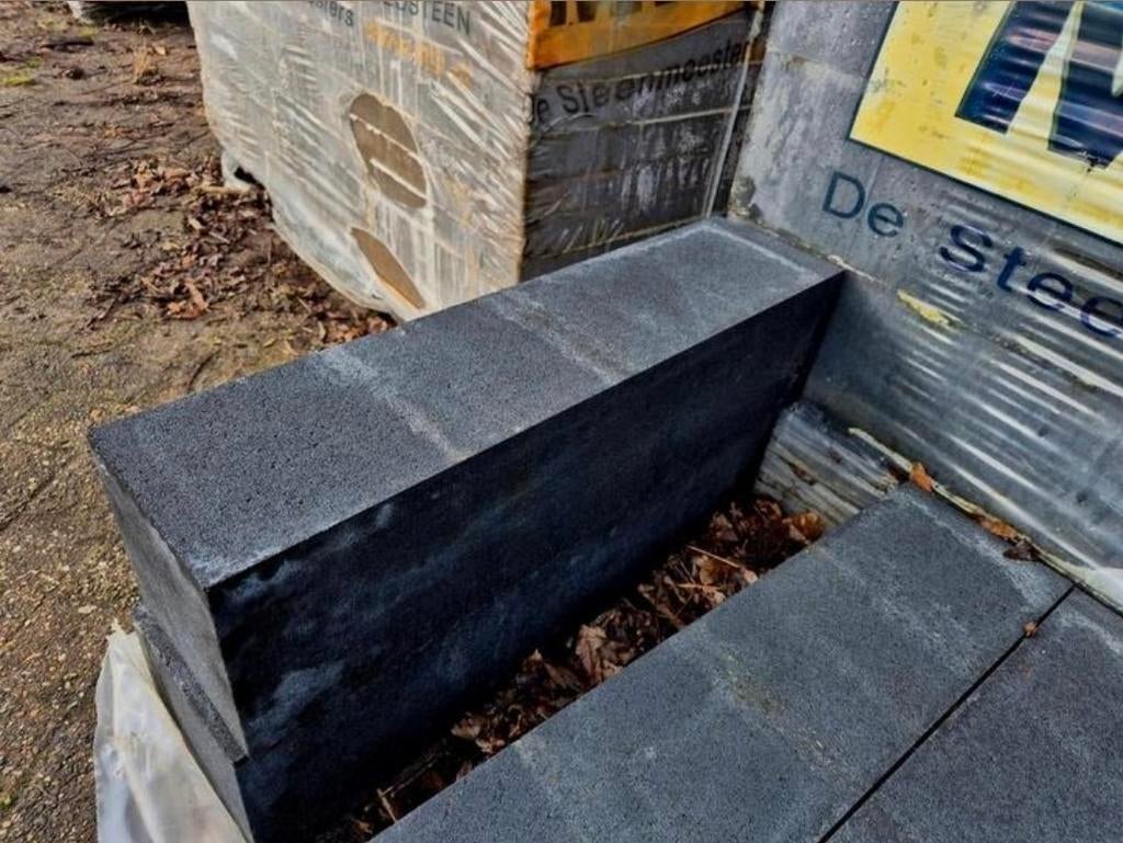 Stapelblokken antraciet geoplano 60x15x15 s-partij bloembak, Blok, Nieuw, Ophalen of Verzenden, Minder dan 25 cm