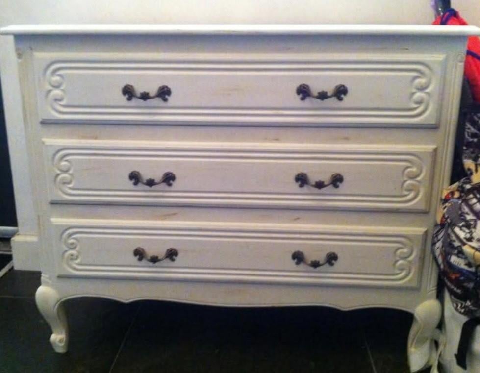 Brocante ladekast., Ophalen