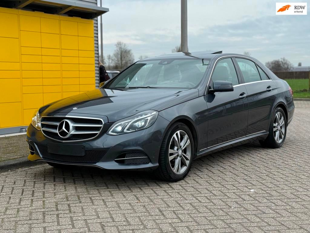 Mercedes-Benz E-klasse 200 CDI Avantgarde Bj 2013 Xenon Led, Gebruikt, Zwart, 4 cilinders, Leder en Stof