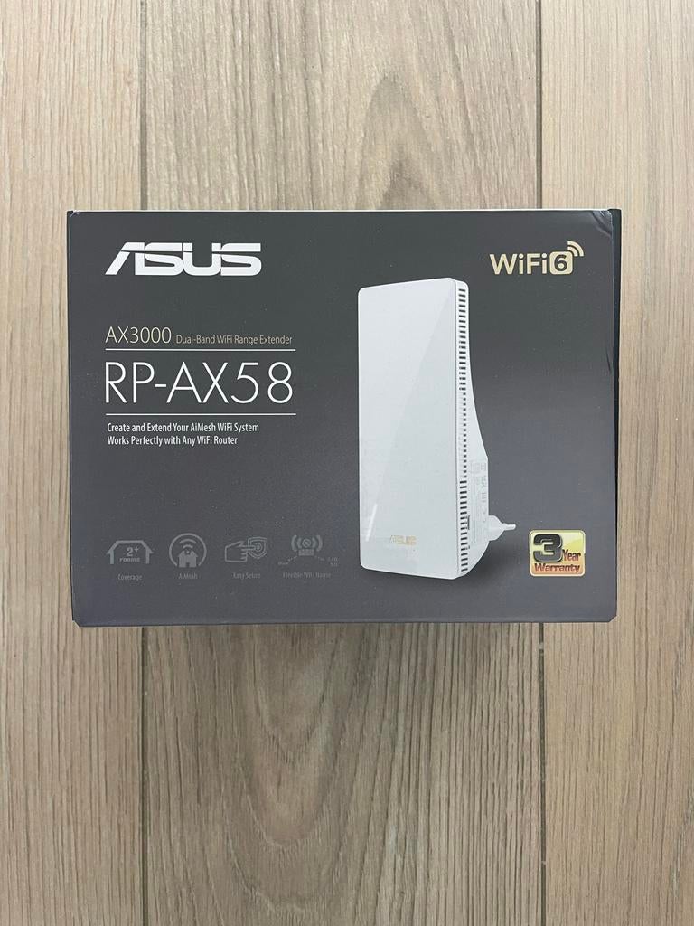ASUS RP-AX58 AX3000 WiFi 6 Repeater / AiMesh Node, Ophalen of Verzenden, Zo goed als nieuw, Asus