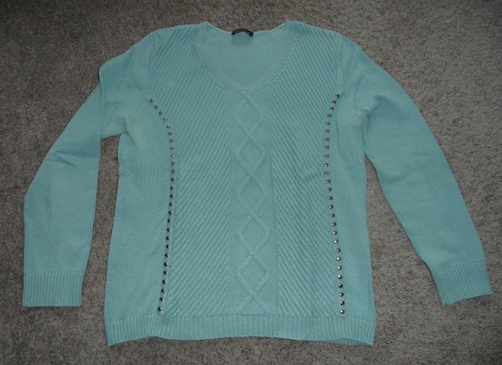 Groen-grijze damestrui van Witteveen, maat L, Kleding | Dames, Truien en Vesten, Maat 42/44 (L), Ophalen of Verzenden, Zo goed als nieuw