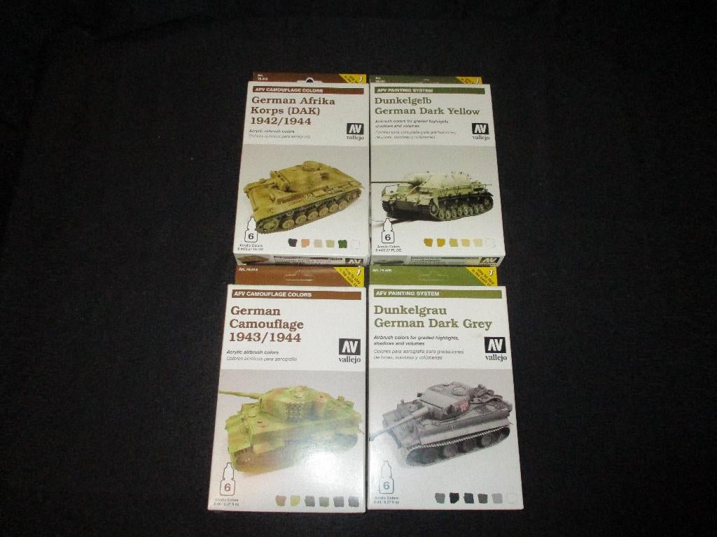 H-109,PARTIJ VALLEJO VERF SETS GERMAN, Ophalen of Verzenden, Nieuw, 1:35 tot 1:50