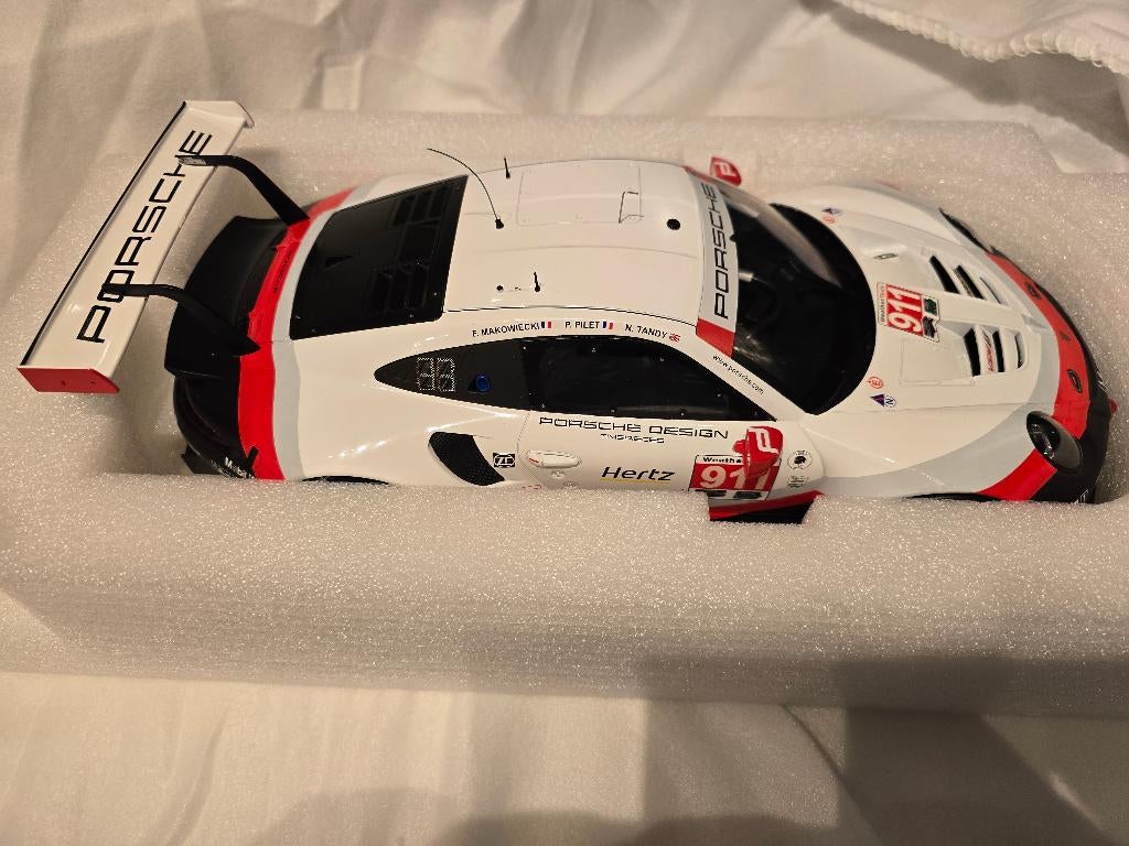 Porsche 911 991 RSR 24 uur Daytona 2018 1/12, Ophalen of Verzenden, Nieuw, 1:9 t/m 1:12, Auto