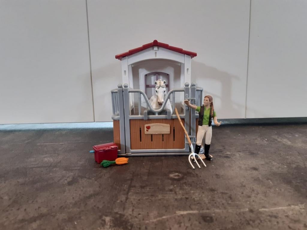 Te koop Schleich paarden stal, Ophalen of Verzenden, Gebruikt