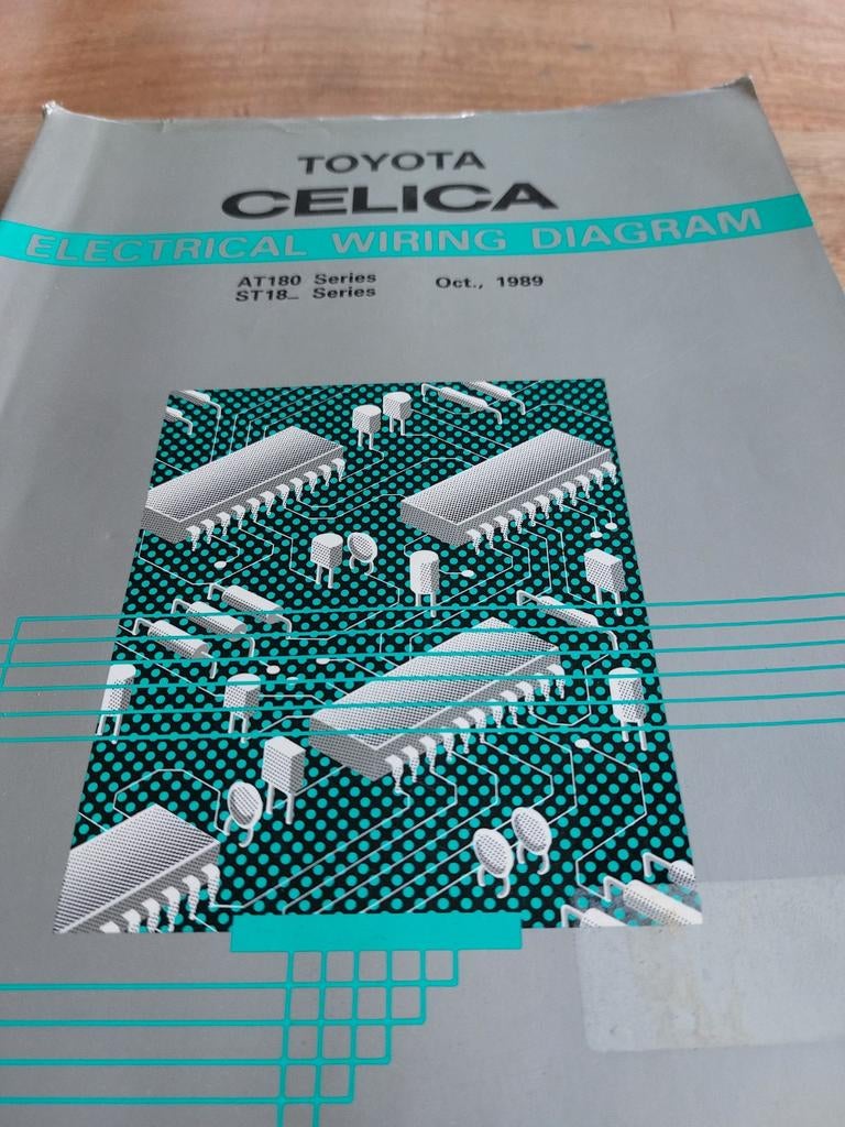 ELECTRICAL WIRING DIAGRAM TOYOTA CELICA AT180 ST182 ST185, Ophalen of Verzenden