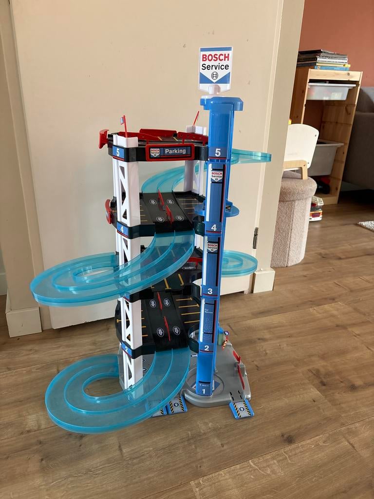Bosch Service Speelgoed Autobaan Parkeergarage, Ophalen of Verzenden, Gebruikt, Jongen of Meisje