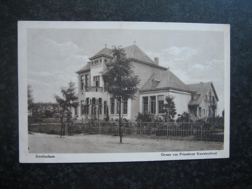 DOETINCHEM  Groen van Prinsterer kweekschool B 1918, Ophalen of Verzenden, Voor 1920, Gelderland