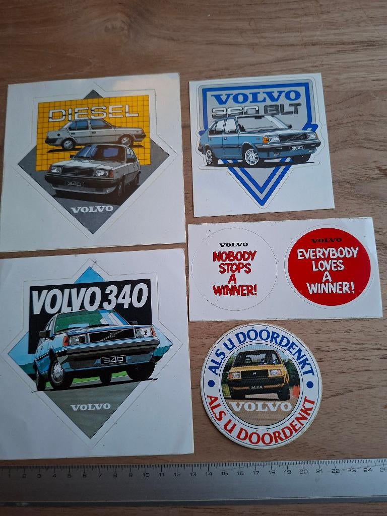 5 Stickers volvo, Ophalen of Verzenden, Zo goed als nieuw, Auto of Motor