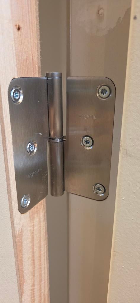 Argenta bladpaumelle RVS ZGAN, Ophalen of Verzenden, Zo goed als nieuw, Rvs, Scharnier