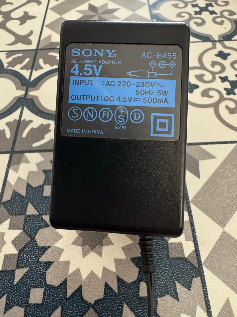 Originele Sony AC-E455 adapter voor minidisc/discman, Ophalen, Overige typen