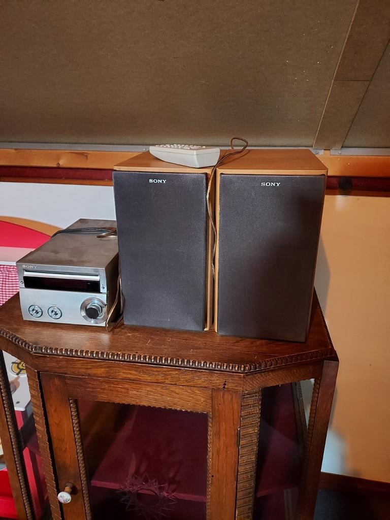 Sony CD-speler met bijpassende speakers, Gebruikt, Ophalen of Verzenden, Microset, Sony