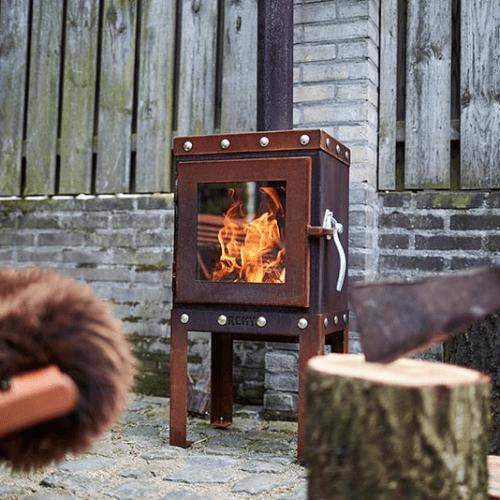 Buitenkachel Piquia Cortenstaal / Roest, Tuin en Terras, Tuinhaarden, Info@dekachelerij.nl, Nieuw, Ophalen of Verzenden, Coevorderstraatweg 63