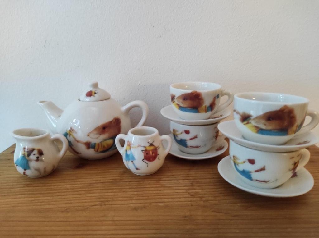 Vera de Muis porseleinen theeserviesje, Ophalen of Verzenden, Gebruikt