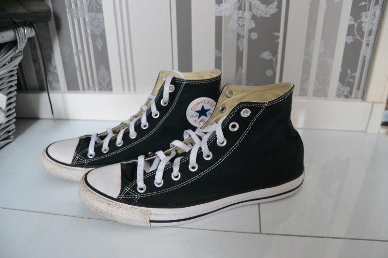 Zwarte Allstars, maat 43., Kleding | Heren, Allstars, Zwart, Ophalen of Verzenden, Sneakers of Gympen