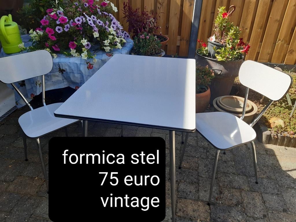 Formica keukenstel, vintage, als nieuw, Ophalen