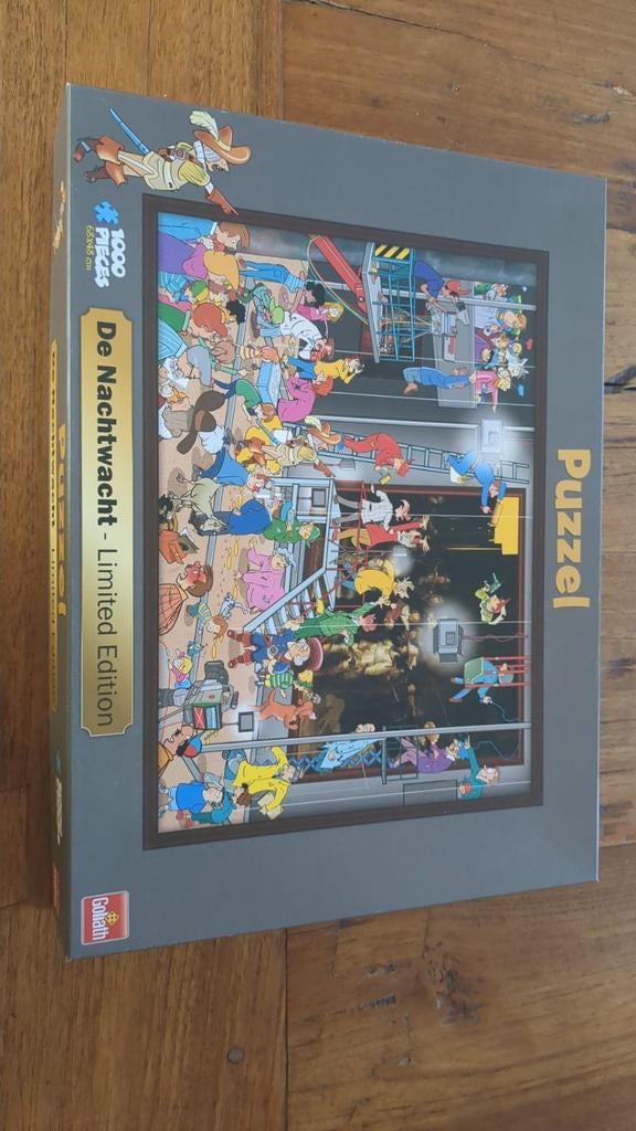 De Nachtwacht - Limited Edition puzzel 1000 stukjes, Hobby en Vrije tijd, Denksport en Puzzels, Ophalen of Verzenden, 500 t/m 1500 stukjes