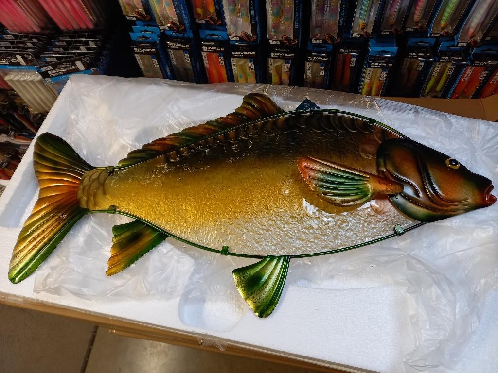 Karper/Snoek/Baars/Marlijn/Tonijn/Zeilvis...Wand-deco vissen, Info@hengelsportleon.nl, Overige typen, Eurocatch, Nieuw