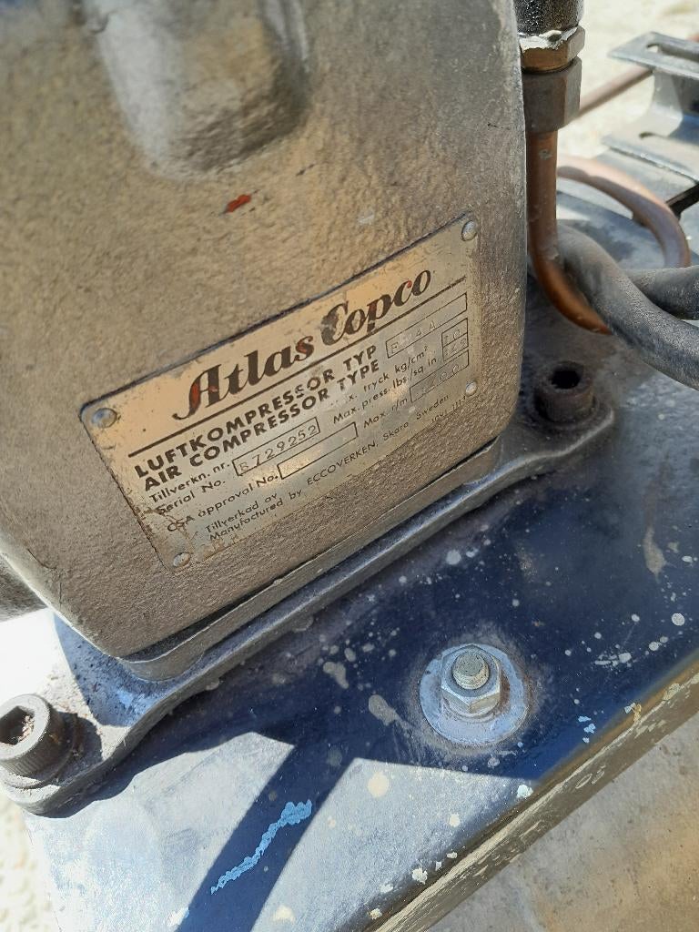 compressor atlas copco, Ophalen, Gebruikt, Mobiel, 6 tot 10 bar