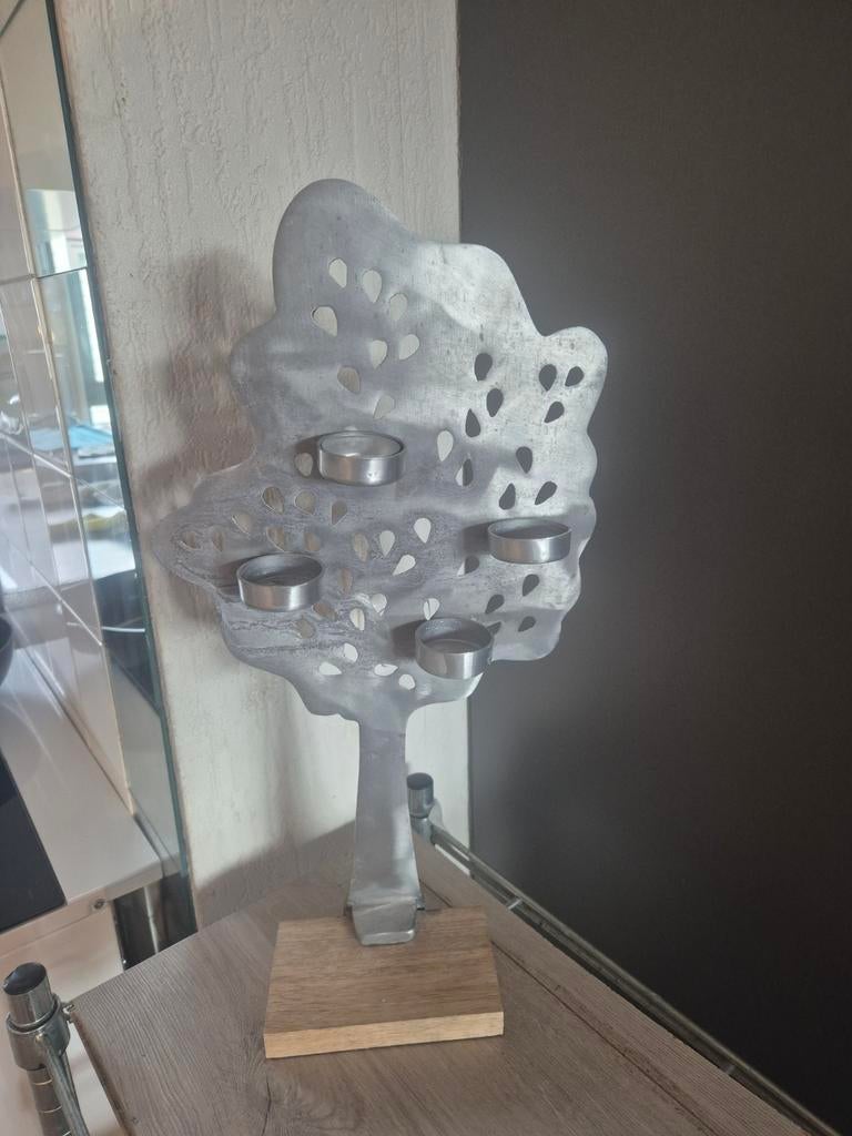 Levensboom voor waxinelichtjes, 25 tot 50 cm, Ophalen of Verzenden, Zo goed als nieuw, Metaal