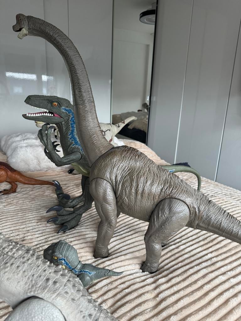 Jurassic World Dinosaurus Speelgoed - 5 XL + 2 kleintjes, Ophalen, Gebruikt, Jongen of Meisje