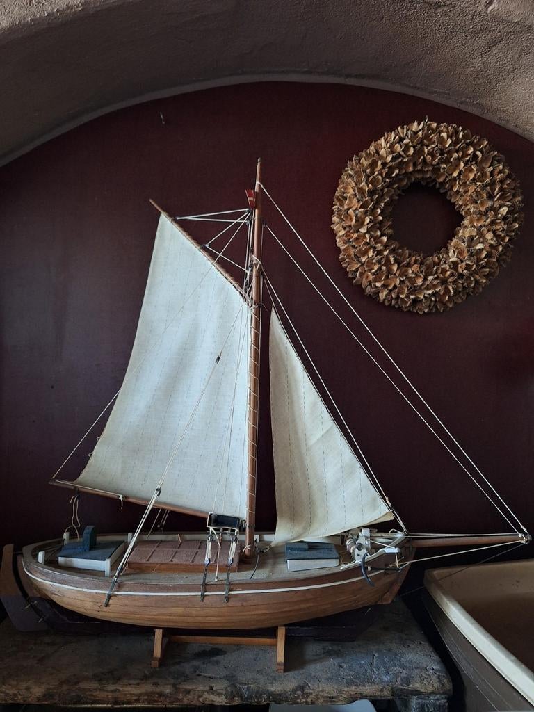 Miniatuur zeilboot, Verzamelen, Scheepvaart, Ophalen of Verzenden, Schaalmodel