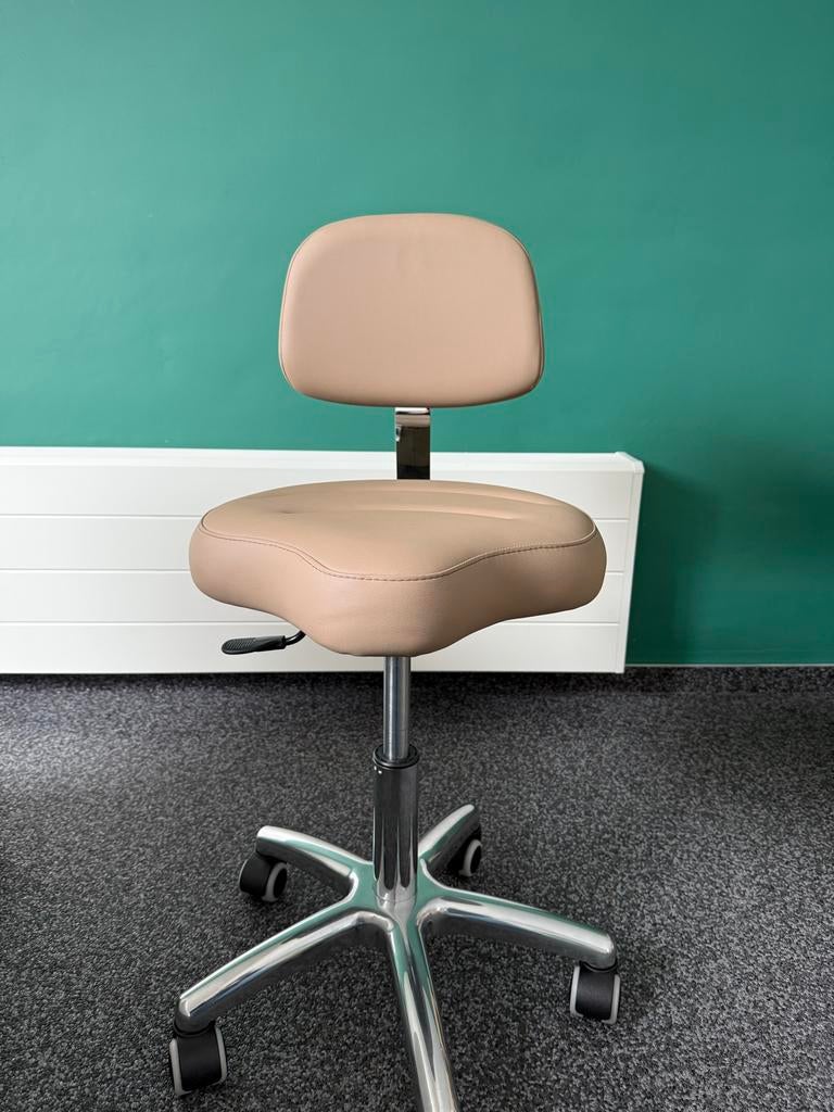 Verstelbare bureaustoel / werkstoel, Ophalen, Zo goed als nieuw, Beige, Bureaustoel