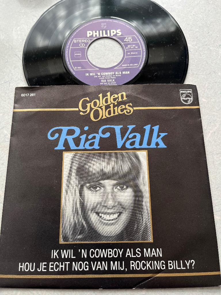 Ria Valk ik wil n,cowboy als man, 7 inch, Single, Ophalen of Verzenden, Zo goed als nieuw
