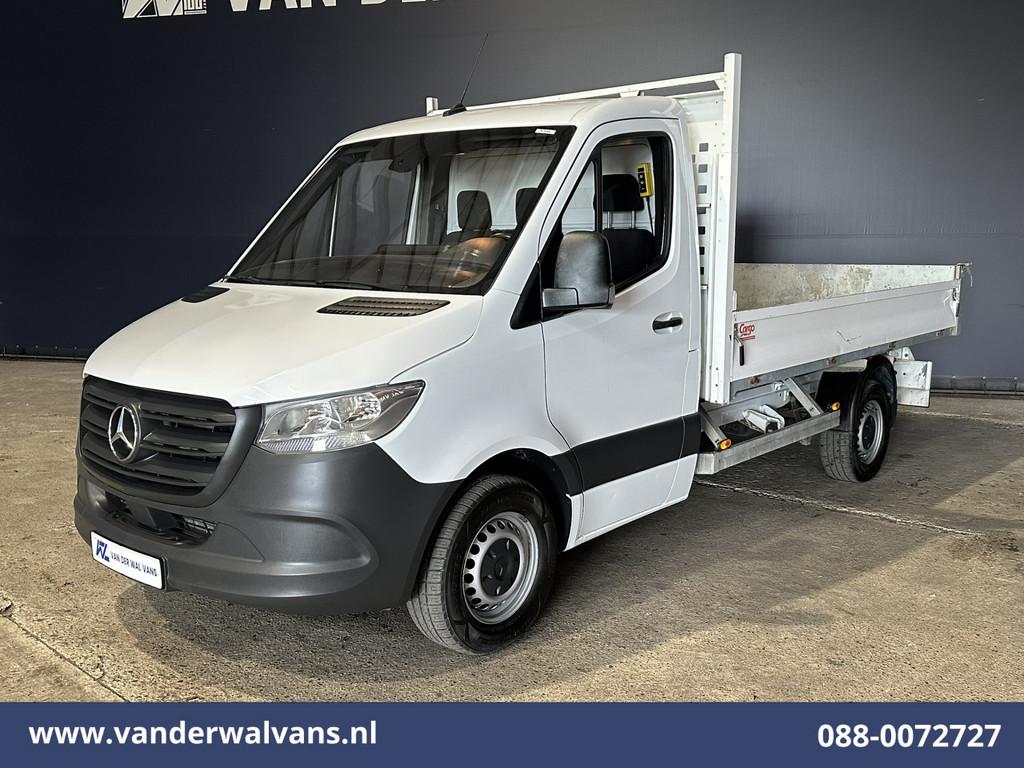Mercedes-Benz Sprinter 317 CDI 170pk Pick up Kipper Open Laa, Auto's, Bestelauto's, Gebruikt, 4 cilinders, 2800 kg, Wit