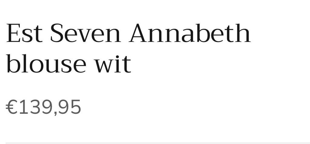 Est Seven Annabeth blouse wit maat L, Kleding | Dames, Blouses en Tunieken, Ophalen of Verzenden, Zo goed als nieuw, Wit