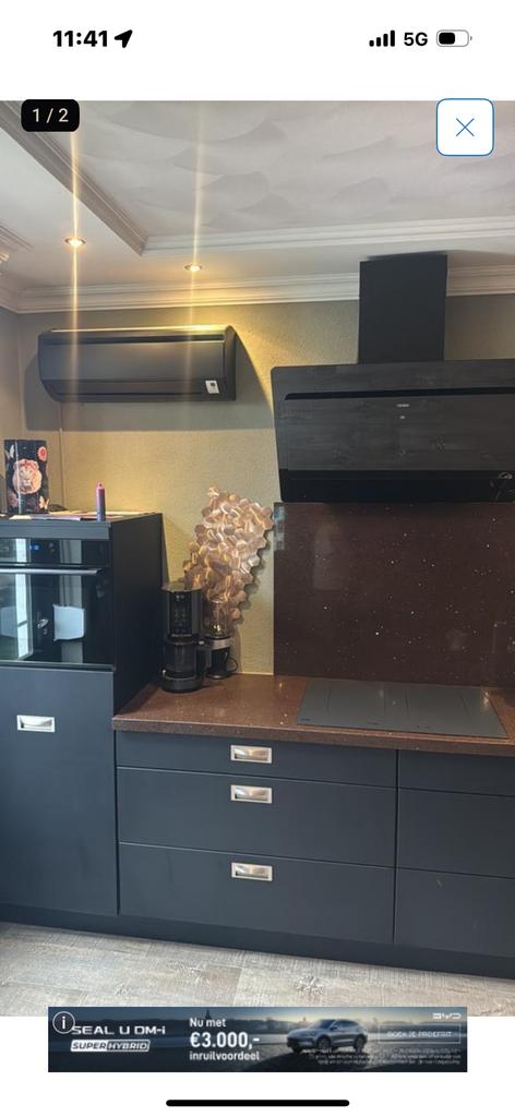 Kookplaat als nieuw nieuwprijs 550 euro hele mooie kleur, Witgoed en Apparatuur, Kookplaten, Zo goed als nieuw, Inductie, Vrijstaand