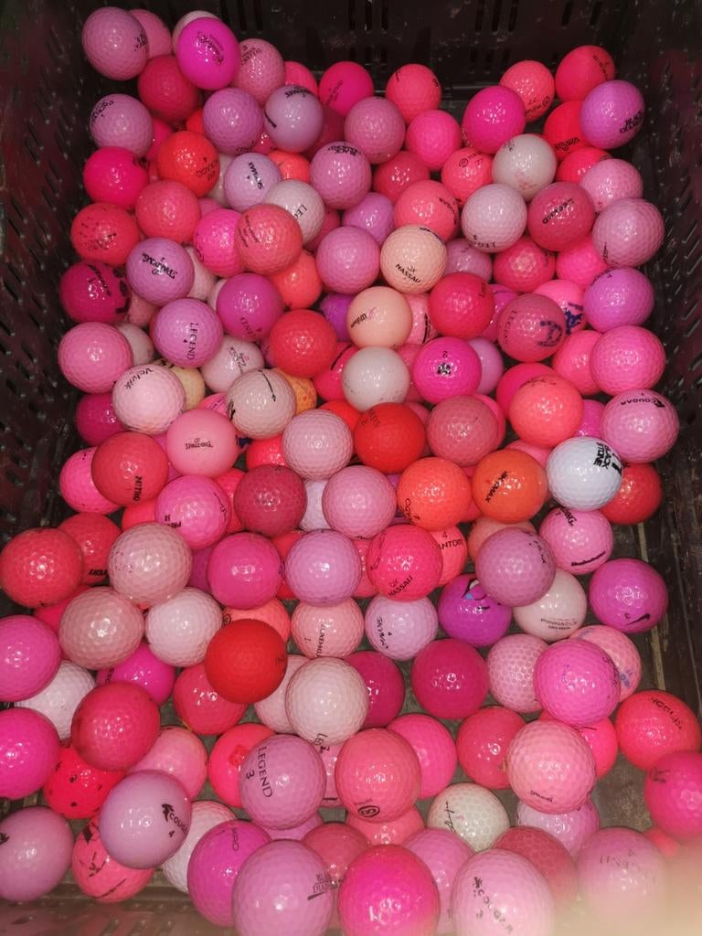 Roze golfballen 100 stuks, Ophalen of Verzenden, Nieuw, Bal(len)