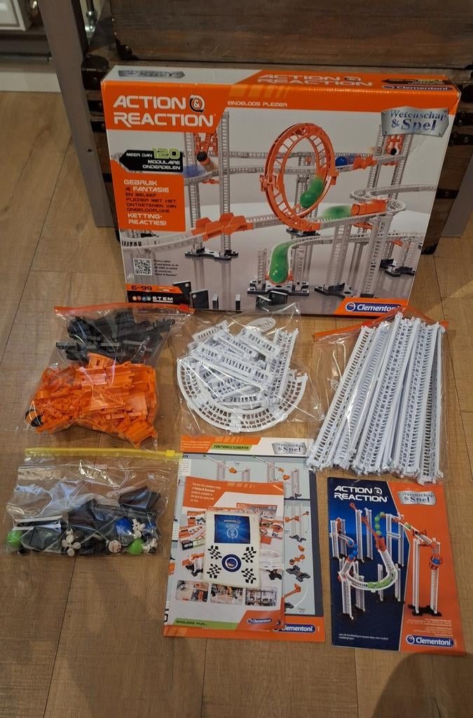 Clementoni Action & Reaction knikkerset., Ophalen of Verzenden, Zo goed als nieuw