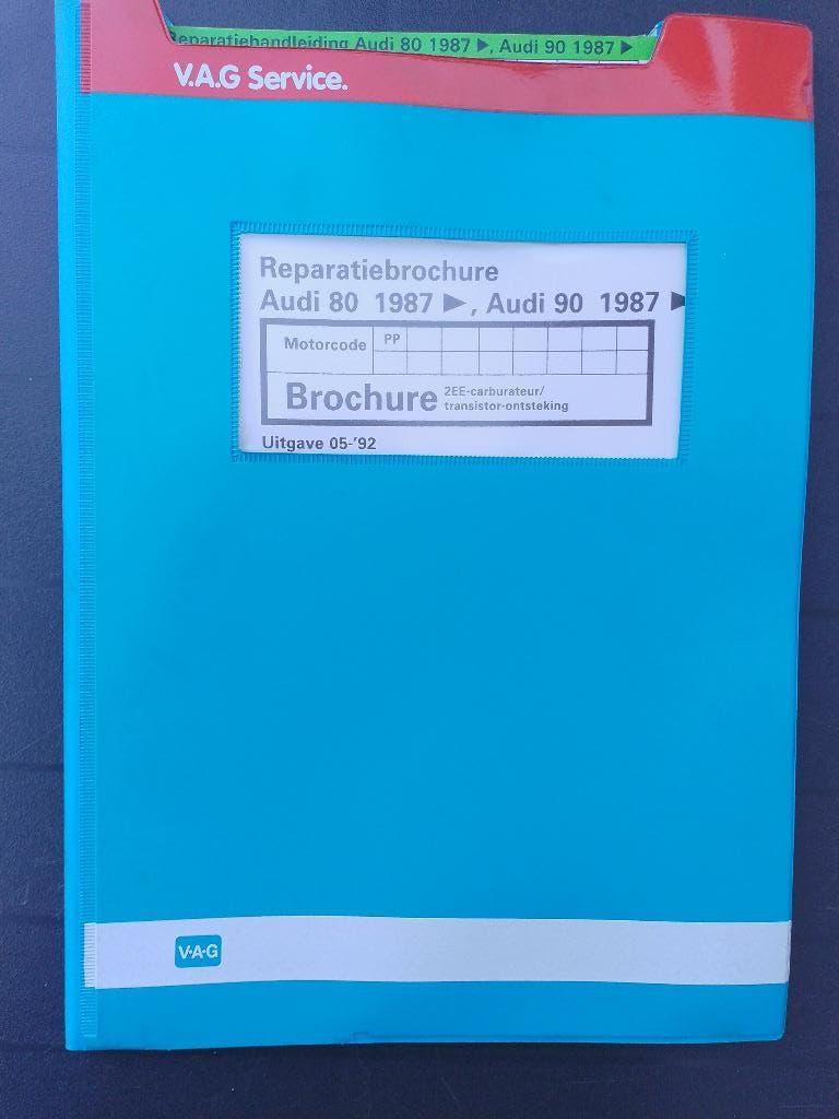 Werkplaatsboek Audi 80 B3 1.6 carburateur ontsteking  PP, Ophalen of Verzenden, Gelezen, Audi