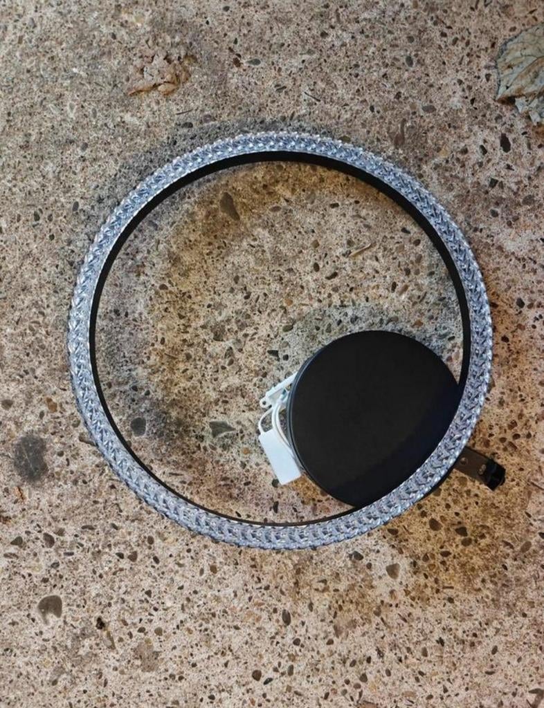 ModernePlafonnière / Plafondlamp met Kristal-look, Ophalen of Verzenden, Nieuw, Metaal, Modern, Kristal-look