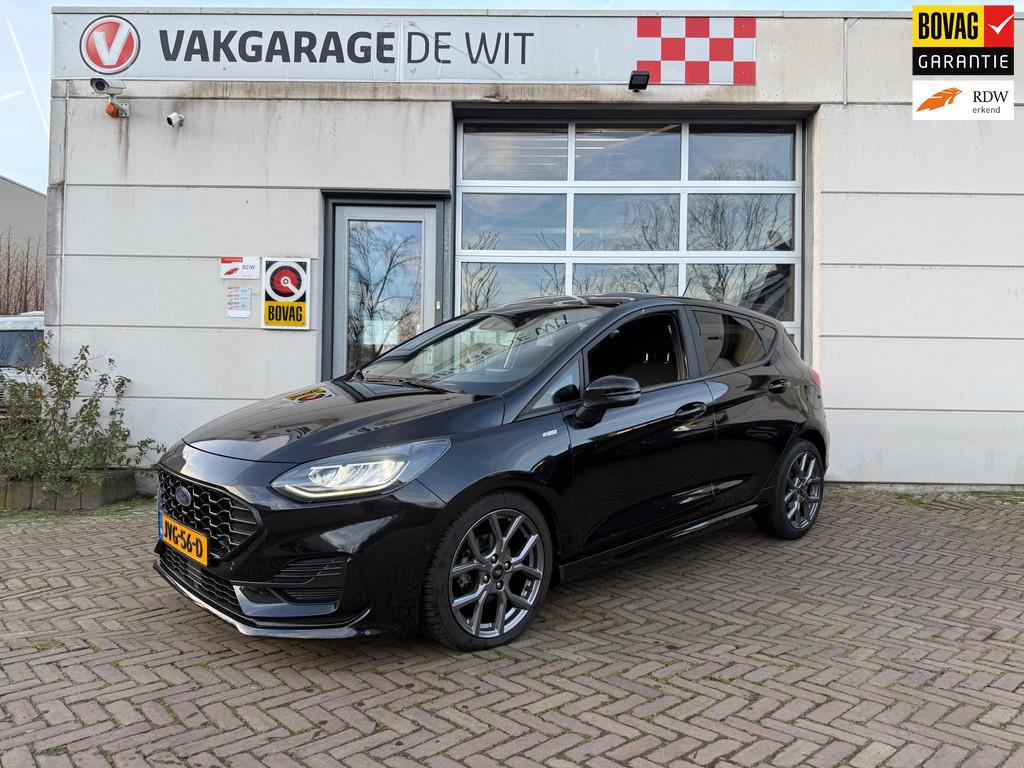 Ford FIESTA 1.0 EcoBoost Hybrid ST-Line X | Virtual cockpit, Zwart, Bedrijf, 19 km/l, Geïmporteerd