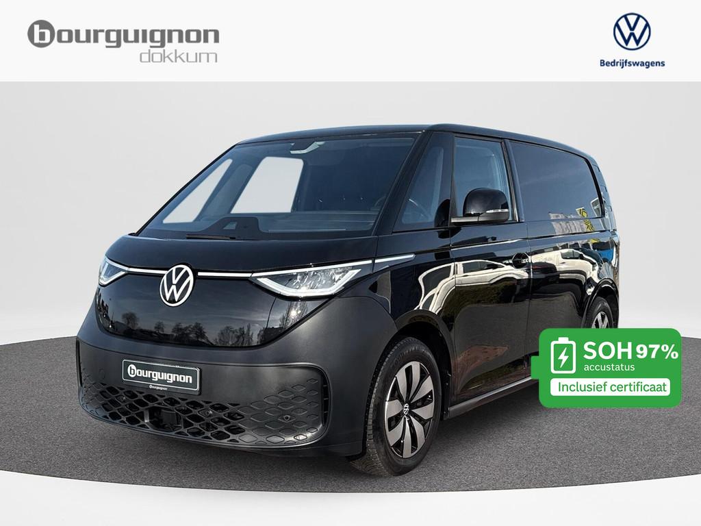 Volkswagen ID. Buzz Cargo 77 kWh | Trekhaak | Zeer compleet, Auto's, Bestelauto's, Automaat, Gebruikt, Volkswagen, Zwart